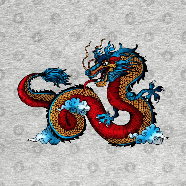 Chinese Dragon Tattoo Style by madeinchorley